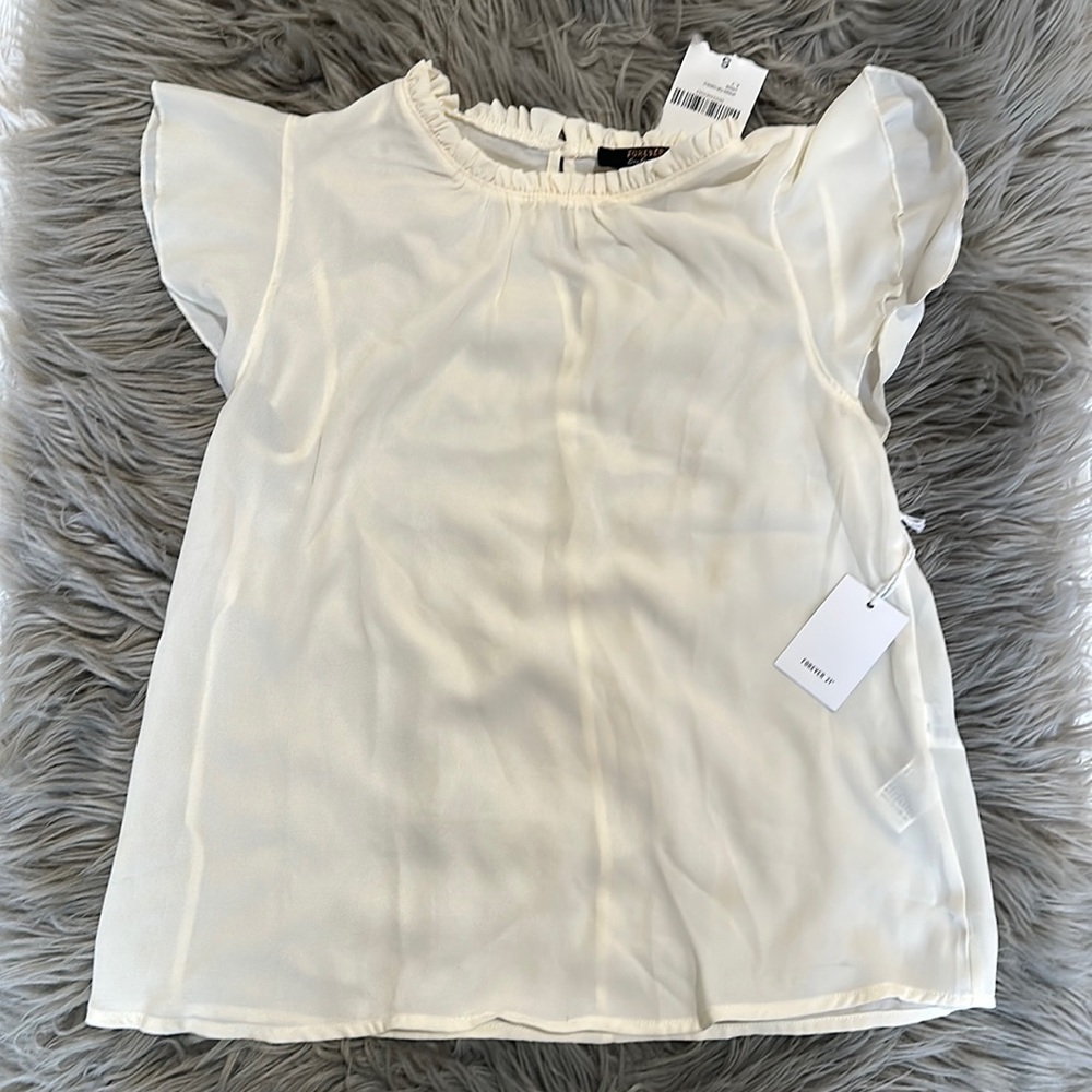 Forever 21 Port Bleu Collection Woven Top